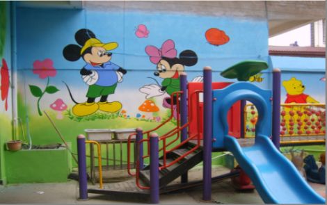 湘潭幼儿园室外彩绘